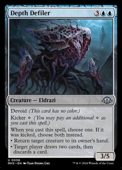Depth Defiler 58 Modern Horizons 3 Magic card