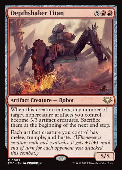 Depthshaker Titan EOC-9 Edge of Eternities Commander Magic card