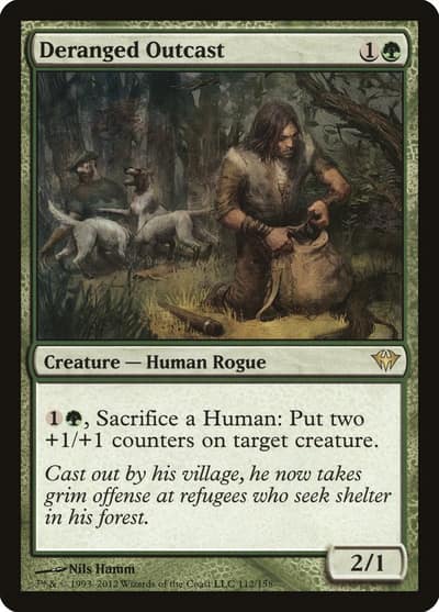 Deranged Outcast 112 Dark Ascension Magic card