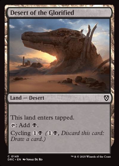 Desert of the Glorified DRC-149 Aetherdrift Commander Magic card