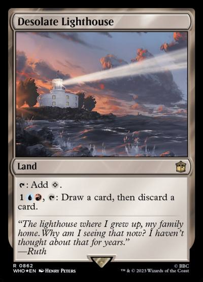 Desolate Lighthouse WHO-862 Doctor Who Magic card