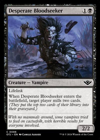 Desperate Bloodseeker OTJ-86 Outlaws of Thunder Junction Magic card