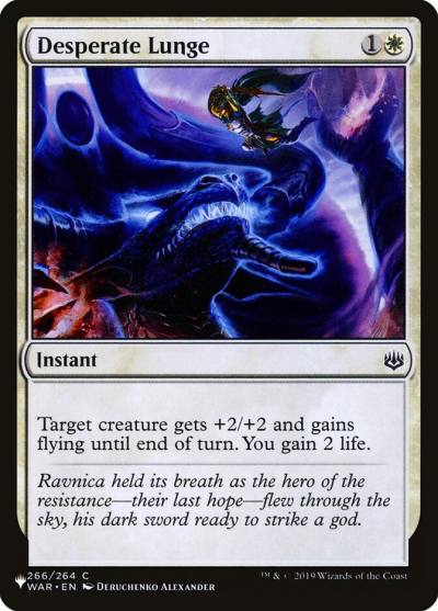 Desperate Lunge PLST-WAR-266 The List Magic card