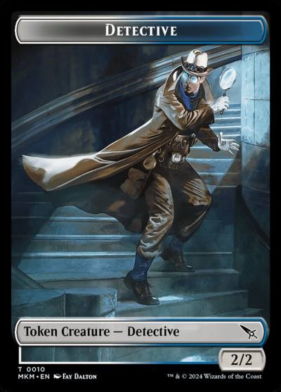 Detective TMKM-10 Murders at Karlov Manor Tokens Magic card