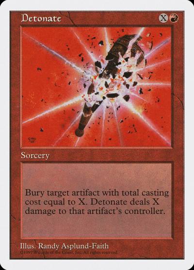 Detonate 5ED-218 Fifth Edition Magic card