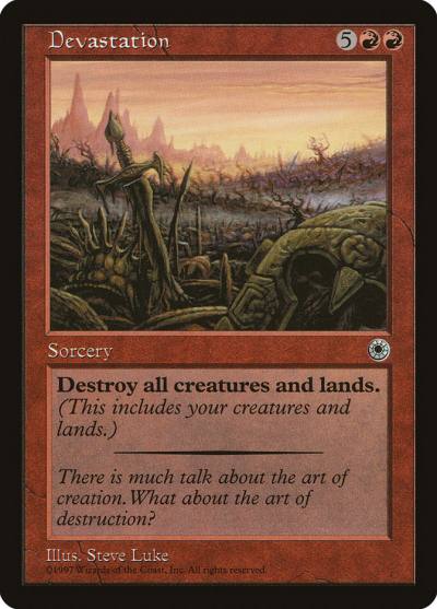 Devastation POR-123 Portal Magic card