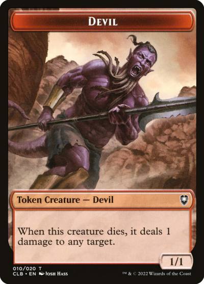 Devil TCLB-10 Battle for Baldur's Gate Tokens Magic card