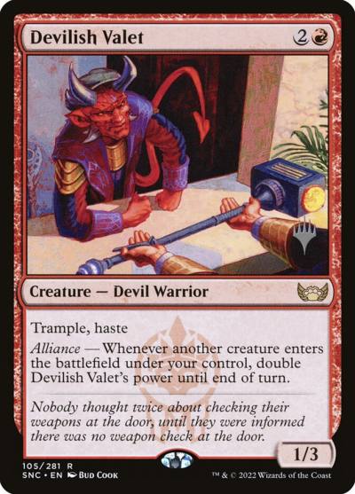 Devilish Valet PSNC-105P Streets of New Capenna Promos Magic card