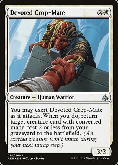 Devoted Crop-Mate 10 Amonkhet Magic card