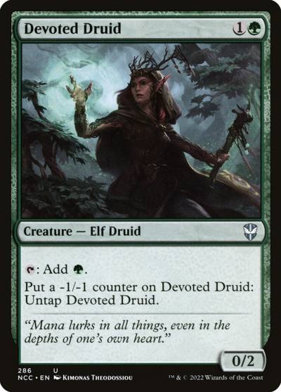 Devoted Druid NCC-286 New Capenna Commander Magic card