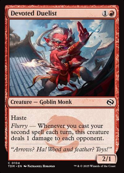 Devoted Duelist TDM-104 Tarkir: Dragonstorm Magic card