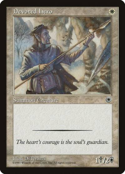 Devoted Hero POR-13 Portal Magic card