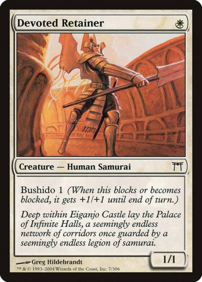 Devoted Retainer 7 Champions of Kamigawa Magic card