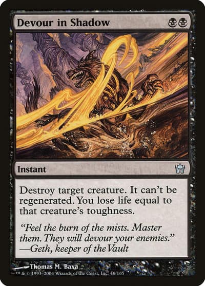 Devour in Shadow 5DN-46 Fifth Dawn Magic card