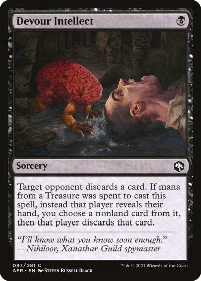 Devour Intellect AFR-97 Adventures in the Forgotten Realms Magic card