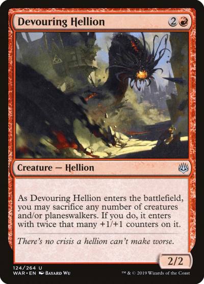 Devouring Hellion WAR-124 War of the Spark Magic card