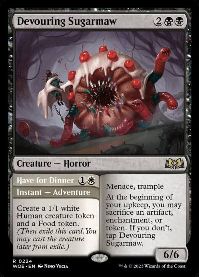 Devouring Sugarmaw // Have for Dinner WOE-224 Wilds of Eldraine Magic card