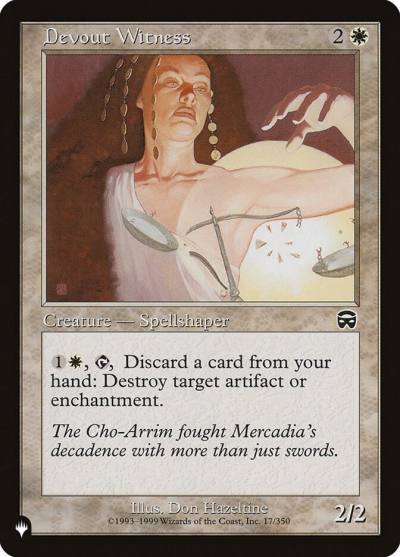 Devout Witness PLST-MMQ-17 The List Magic card