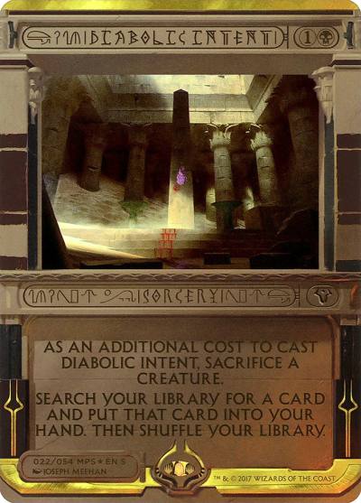 Diabolic Intent MP2-22 Amonkhet Invocations Magic card