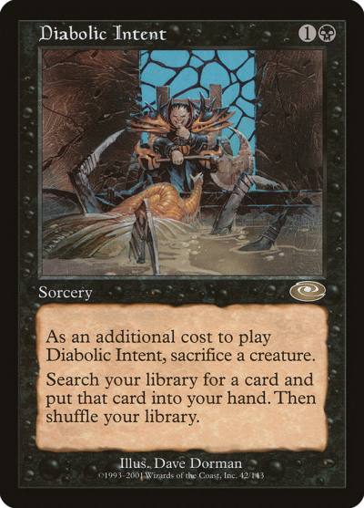 Diabolic Intent PLS-42 Planeshift Magic card