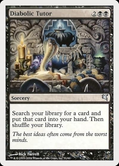 Diabolic Tutor PHUK-51 Hachette UK Magic card