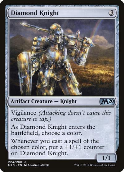 Diamond Knight 224 Core Set 2020 Magic card