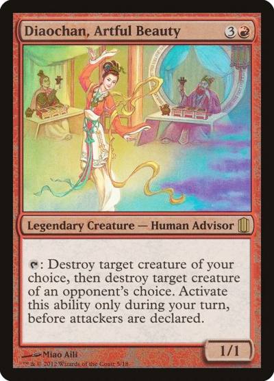 Diaochan, Artful Beauty CM1-5 Commander's Arsenal Magic card