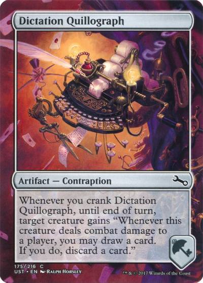 Dictation Quillograph UST-175 Unstable Magic card