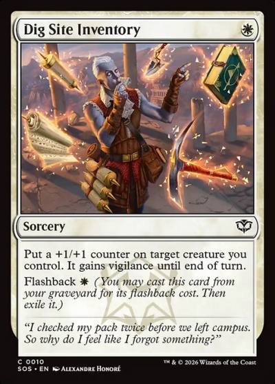 Dig Site Inventory SOS-10 Secrets of Strixhaven Magic card