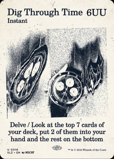 Dig Through Time SLZ-16 The Zeta Set Magic card