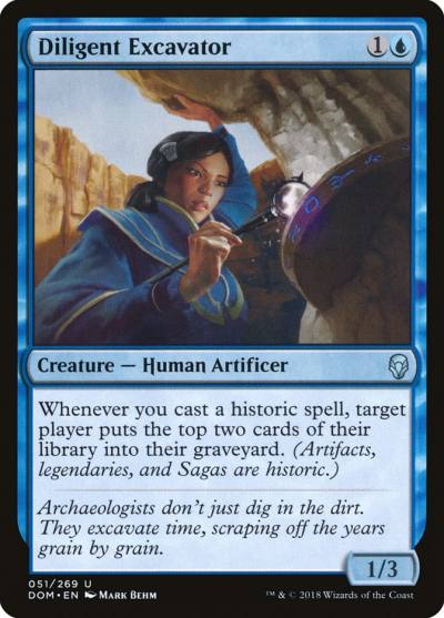Diligent Excavator DOM-51 Dominaria Magic card