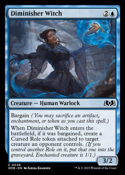 Diminisher Witch WOE-46 Wilds of Eldraine Magic card
