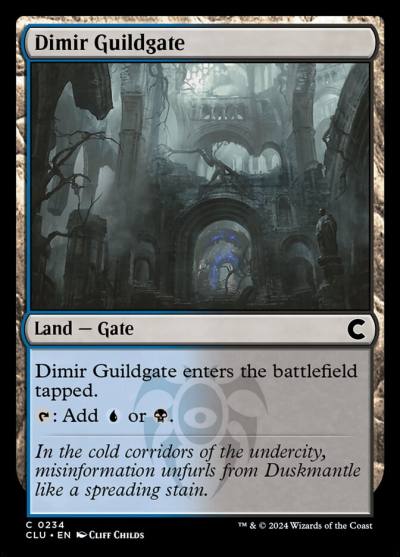 Dimir Guildgate CLU-234 Ravnica: Clue Edition Magic card