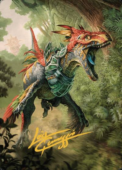 Dinosaur // Dinosaur ALCI-67 The Lost Caverns of Ixalan Art Series Magic card