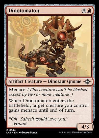 Dinotomaton 144 The Lost Caverns of Ixalan Magic card
