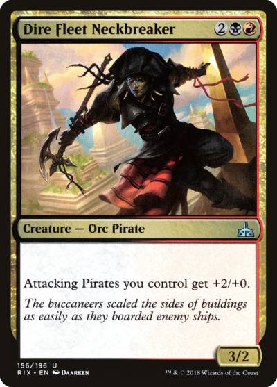 Dire Fleet Neckbreaker 156 Rivals of Ixalan Magic card