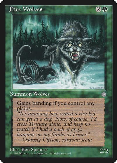 Dire Wolves 230 Ice Age Magic card