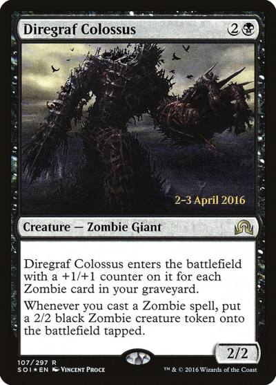 Diregraf Colossus PSOI-107S Shadows over Innistrad Promos Magic card