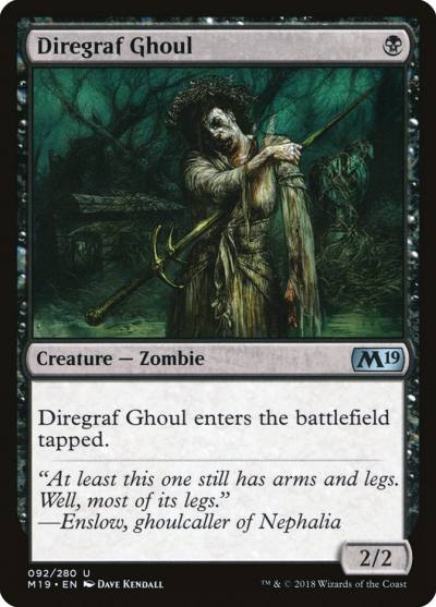Diregraf Ghoul M19-92 Core Set 2019 Magic card