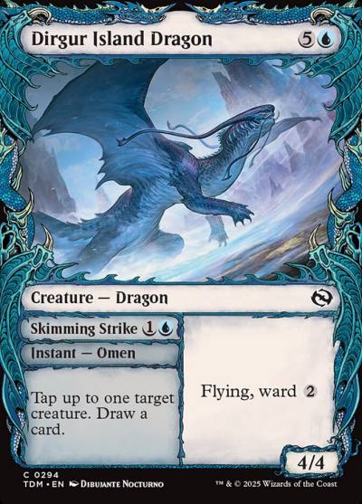 Dirgur Island Dragon // Skimming Strike TDM-294 Tarkir: Dragonstorm Magic card