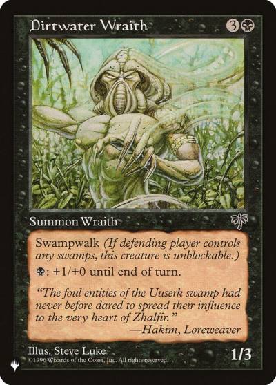 Dirtwater Wraith PLST-MIR-117 The List Magic card