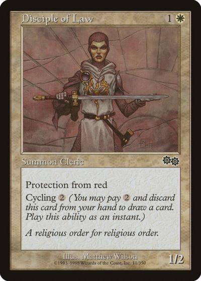 Disciple of Law 11 Urza's Saga Magic card