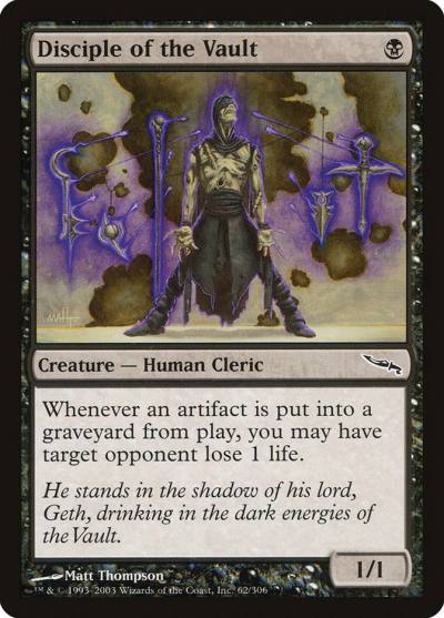 Disciple of the Vault MRD-62 Mirrodin Magic card