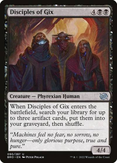 Disciples of Gix BRO-90 The Brothers' War Magic card
