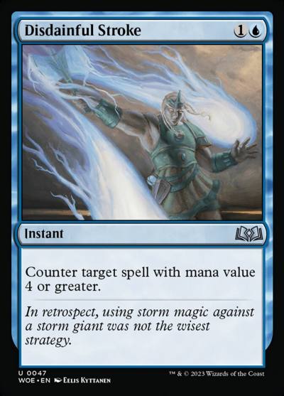Disdainful Stroke WOE-47 Wilds of Eldraine Magic card