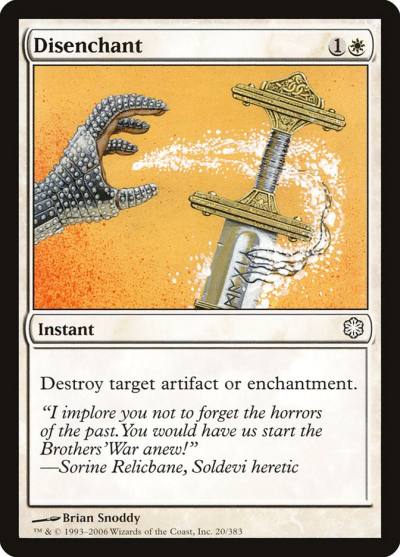 Disenchant CST-20 Coldsnap Theme Decks Magic card
