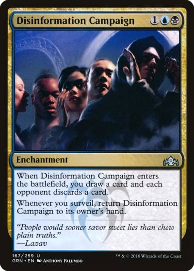 Disinformation Campaign GRN-167 Guilds of Ravnica Magic card