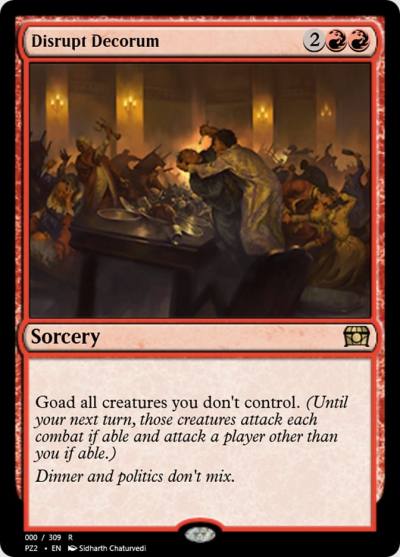 Disrupt Decorum PZ2-65695 Treasure Chest Magic card