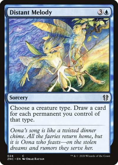 Distant Melody ZNC-24 Zendikar Rising Commander Magic card