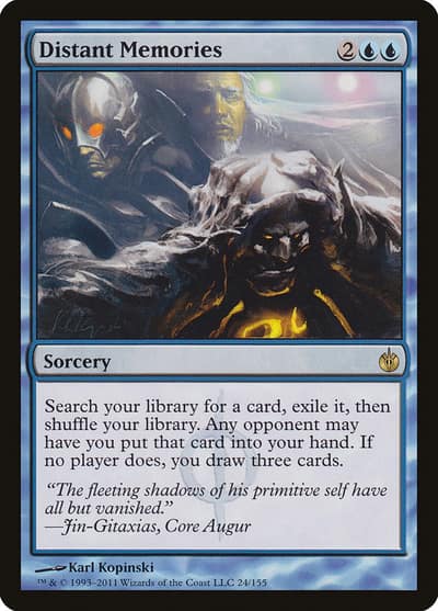 Distant Memories MBS-24 Mirrodin Besieged Magic card
